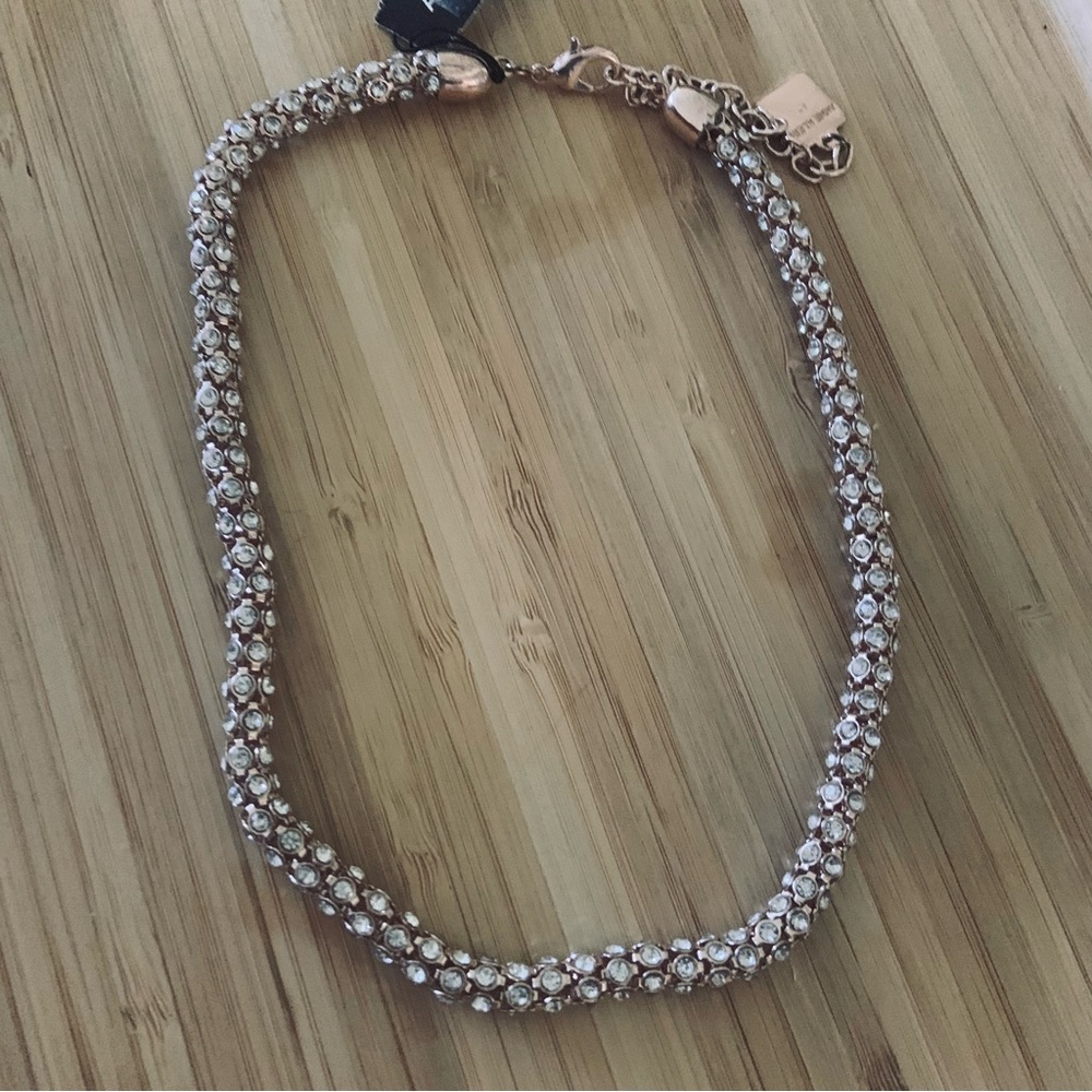 Anne Klein Gold and Silver Crystal Necklace